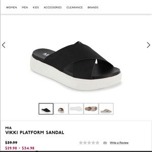 MIA Vicky Platform Sandal size 8 (runs small)